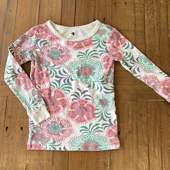 Tea collection pastel floral long sleeve and pants pajama set - Picture 2 of 7